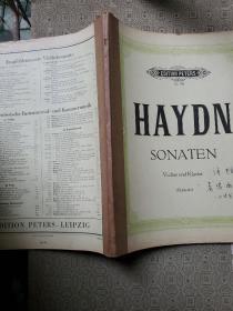 haydn sonaten  海顿奏鸣曲小提琴 厚册