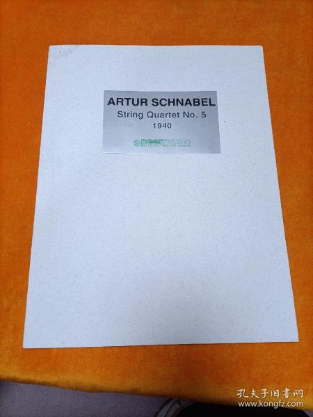 ARTUR  SCHNABEL STRING QUARTET NO.5