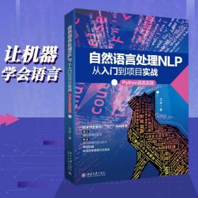 全新正版 自然语言处理NLP从入门到项目实战：Python语言实现 艾浒 9787301324837 北京大学出版社