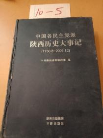 中国各民主党派陕西历史大事记（1930.8——2009.12)