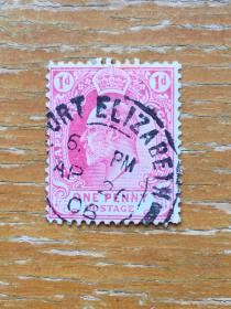 英国早期旧邮票一枚。