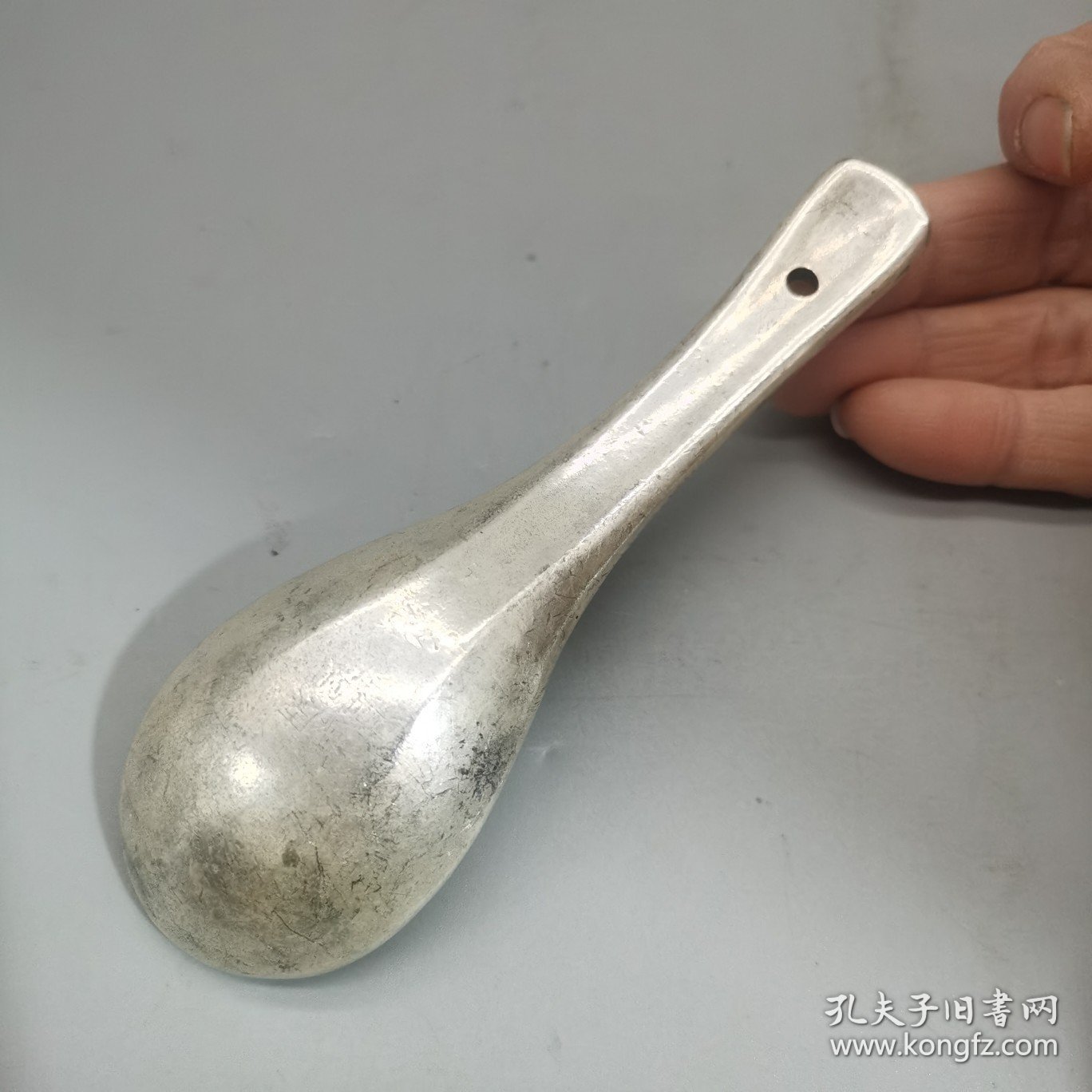 白铜福寿勺子藏银勺子 约106克