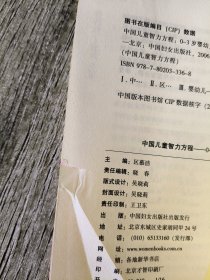 中国儿童智力方程：0-3岁婴幼儿能力训练与测试/中国儿童培养方案