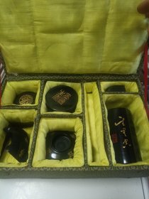 墨玉玉石精品文房一套6件