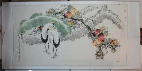 刘顺兵先生六尺整张【笑口常开】画心尺寸177*94厘米，作品轻微破损，详见细节图。
