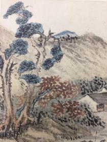 #木版画#世界著名美术杂志《国华》木刻版画一张（22）。注意缺少表页，尚未考证是哪一期的插页以及原画作者是谁。保存较好，品相较为完美。