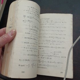 初中数学训练指导（书口污渍，后两页污渍严重，几处划线笔记）——l4