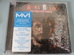 james blunt all the lost souls詹姆斯布朗特 美版全新未拆封 CD+DVD 品相完好！