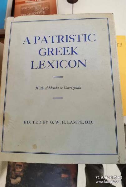 A Patristic Greek Lexicon