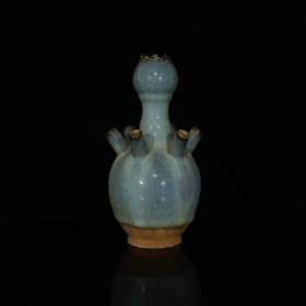 宋代钧窑多孔瓶（20.5×10cm）