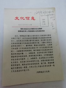 文化信息20期（16开油印本，河北省文化厅，邯郸文化局等1993年编印）2025.6.16日上