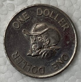 1981年1元应该是代币 牛仔图案 30mm 有氧化 按图发货