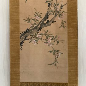 清代女诗人吴兰畹画海棠 潍县丁廷珍题