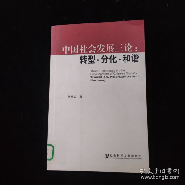 中国社会发展三论：转型·分化·和谐