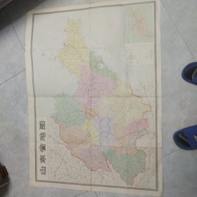 70年代山东省地图