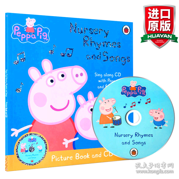 Peppa Pig: Nursery Rhymes and Songs Picture Book and CD  粉红猪小妹系列图书