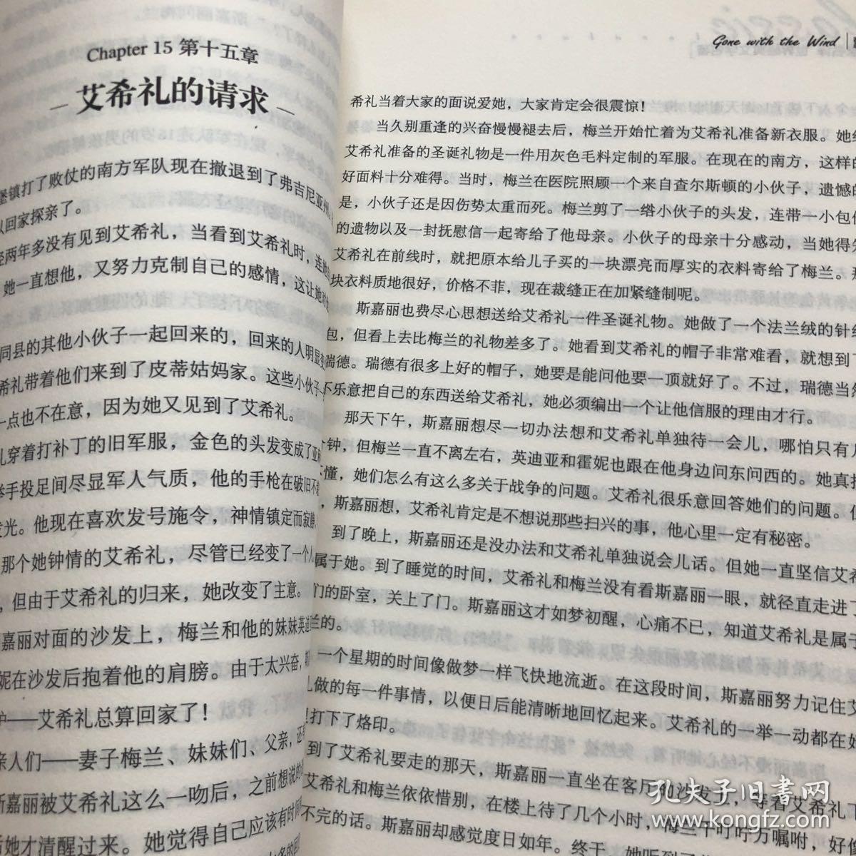 飘 中小学生课外阅读书籍世界经典文学名著青少年儿童文学读物故事书名家名译原汁原味读原著