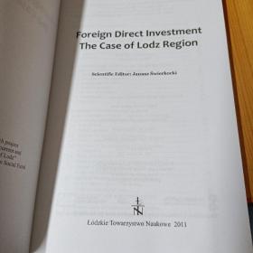Foreign Direct Investment The Case of Lodz Region