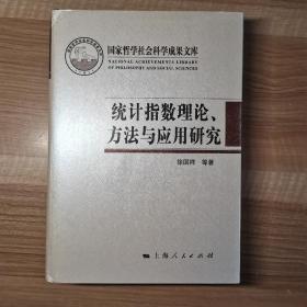 统计指数理论、方法与应用研究