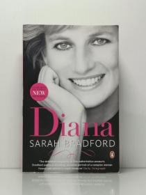 《戴安娜王妃传》  Diana by Sarah Bradford（英国研究）英文原版书