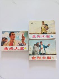 连环画【 金光大道 】1 2 3集 曹作锐等 改编 1973年印 人美版