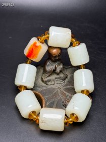 珍藏清代和田玉玉勒子手串