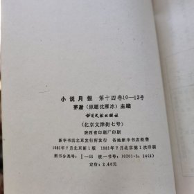 小说月报(1923第14卷10--12)