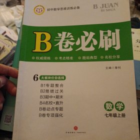 B卷必刷. 数学七年级. 上册（赠答案）