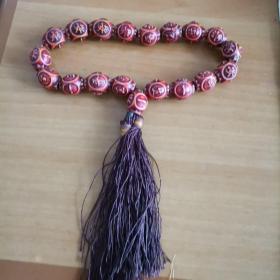 宗教护符珠子（共19个珠子，每个珠子上都有“一生平安”四个字）
