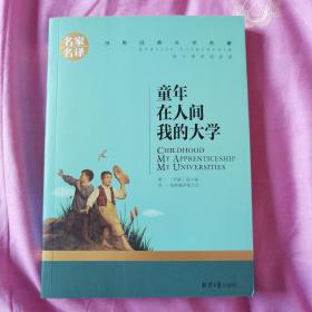 童年 在人间 我的大学 中小学生课外阅读书籍世界经典文学名著青少年儿童文学读物故事书名家名译原汁原味读原著