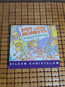 Five Little Monkeys Jumping on the Bed Board book 五个小猴子在床上跳 英文原版