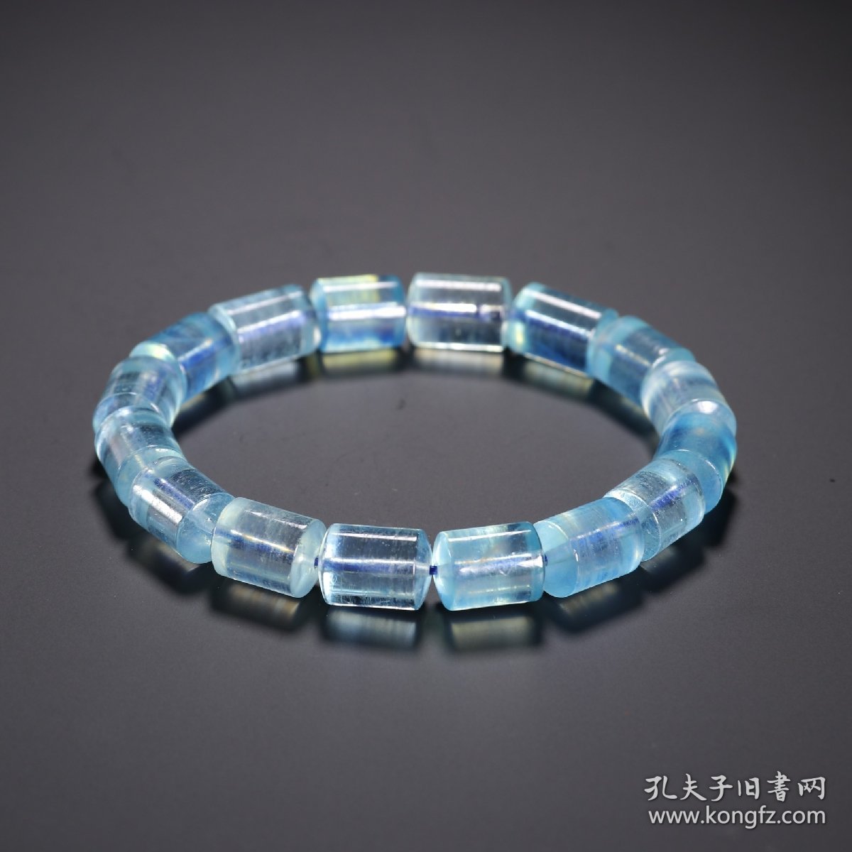 旧藏 海蓝宝桶珠手串