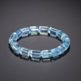 旧藏 海蓝宝桶珠手串