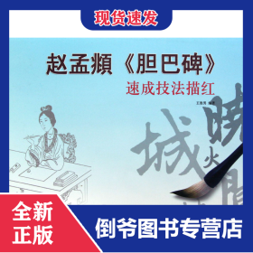 趙孟頫膽巴碑速成技法描紅 9787534449406