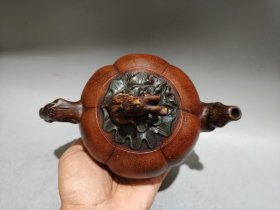 旧藏紫砂壶灵鹿壶蒋蓉