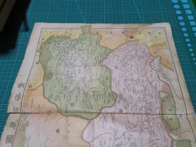 清代地图 光绪三十二年 1906年《二十世纪中外大地图》散页 第三十一图 青海 西藏