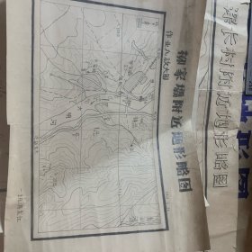 柳家壩附近地形略图（手绘）