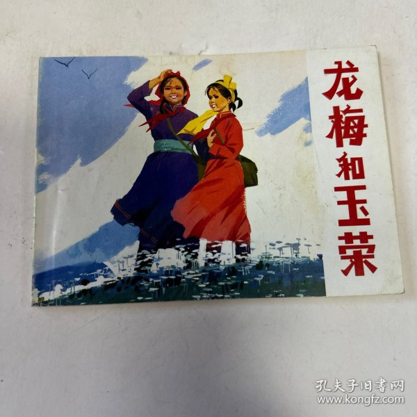 龙梅和玉荣。 连环画小人书