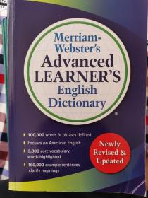 Merriam-Webster's advanced learners English dictionary（英文原版）韦伯高阶英语词典