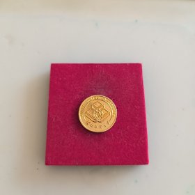 河北联合大学校徽徽章金色