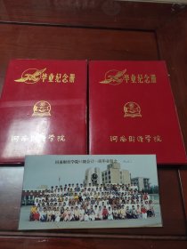 河南财经学院95年毕业纪念册两本合售.