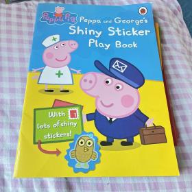Peppa Pig: Peppa and George's Shiny Sticker Play Book  粉红猪小妹系列图书