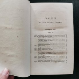 【英文原版书】The history of England 大哲学家休谟《英国史》六卷本，存2-6卷，缺第1卷 1858年出版