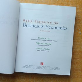 Basic Statistics for Business & Economics(Sixth Edition) 大16开 【含光盘一张 内页干净】