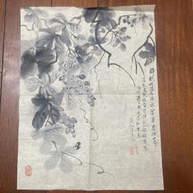 师承杨建侯、谭勇、吴国亭等三位教授老画家姬颜和国画 约2平尺 终身保真 23