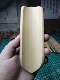 湘妃竹手搓茶则 长叶 茶器茶道配件09