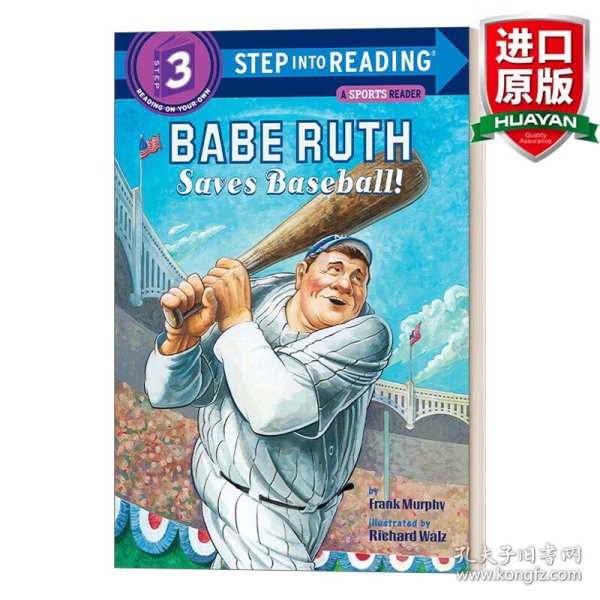 英文原版 Step into Reading 3: Babe Ruth Saves Baseball! 贝比·鲁斯接住棒球! 英文版 进口英语原版书籍