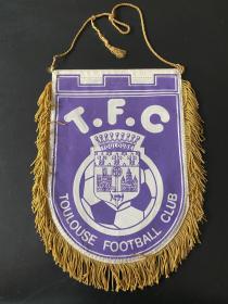足球队旗～法国图卢兹足球俱乐部旗子