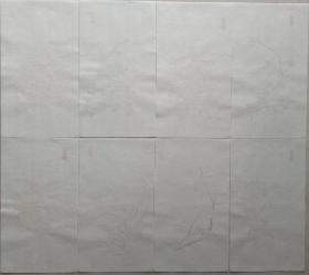 朵云轩 木版水印仿古名笺《朵云诗笺》明清画笺八种图案每种五页共40页