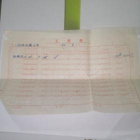 1982年盐城县议购议销公司  工资表